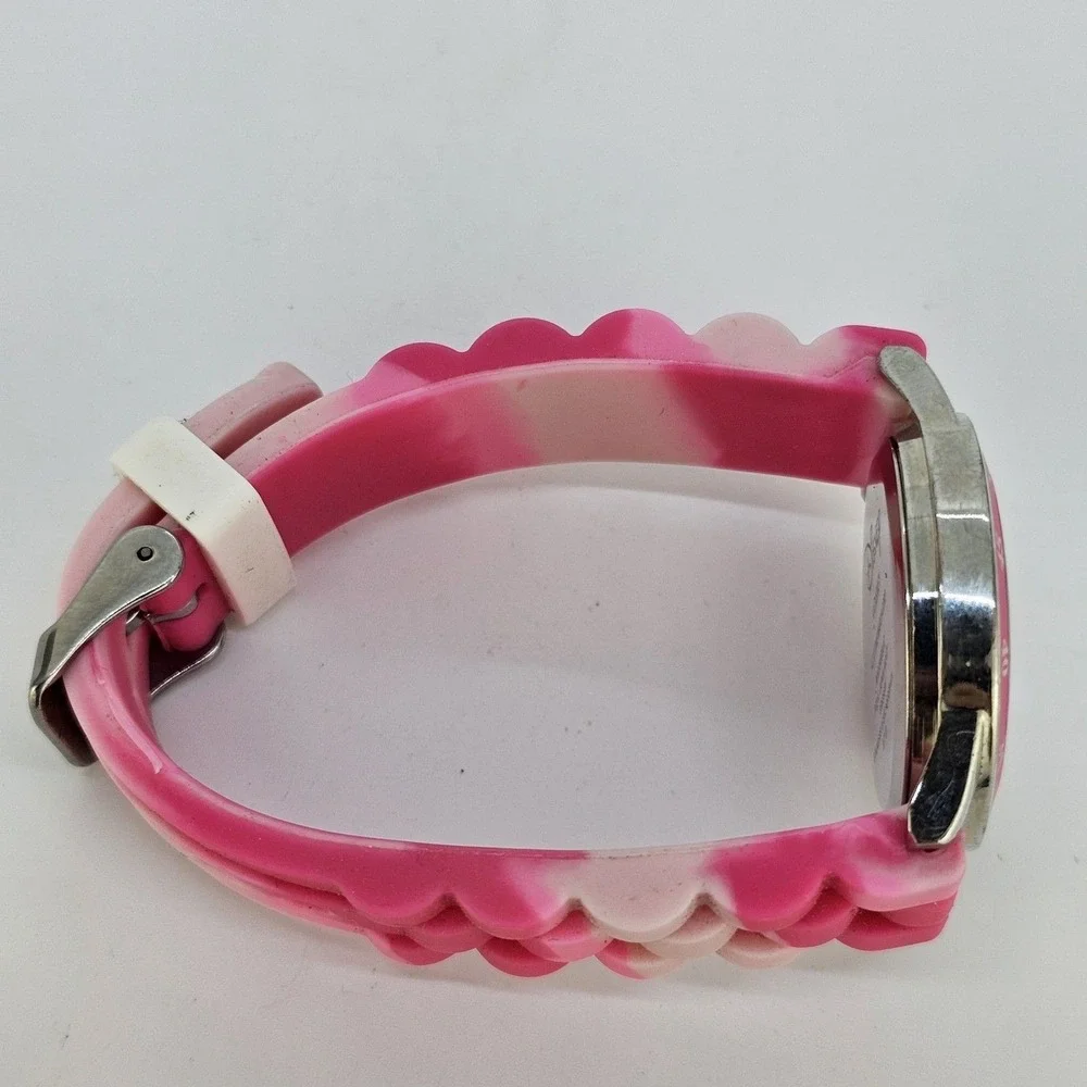 Disney Minnie Mouse Women Watch 32MM‎ Pink Plastic Bands New Battery
